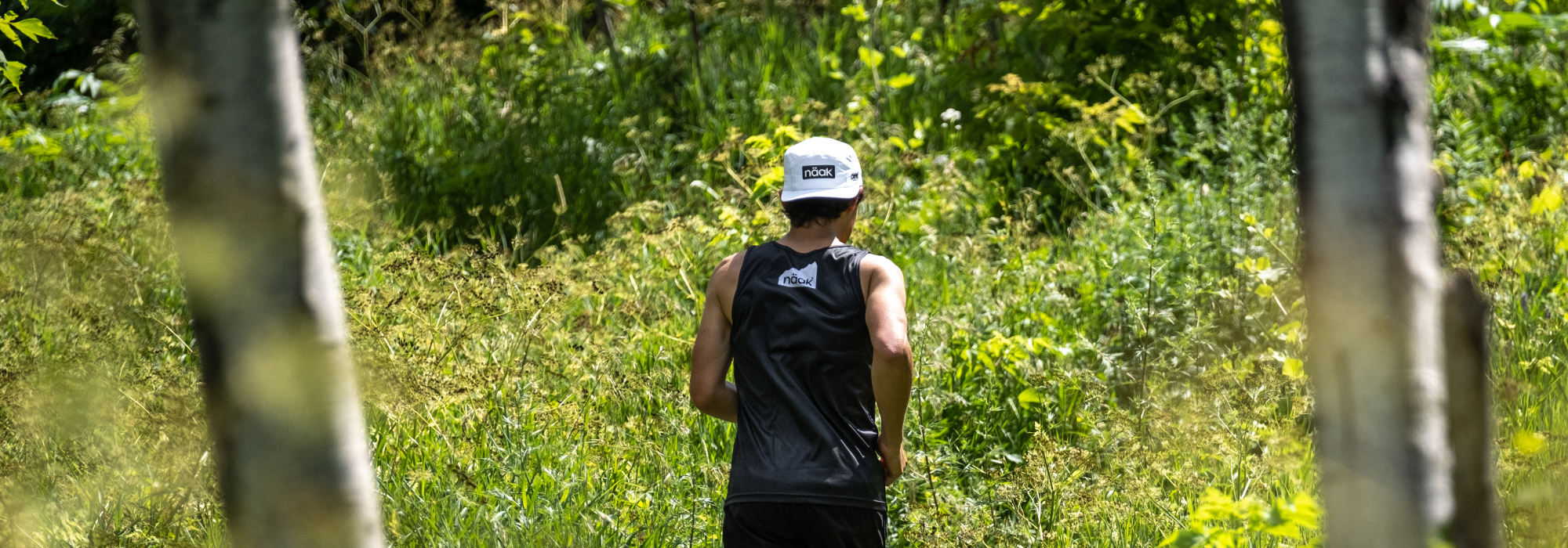 Trail Running in Forest